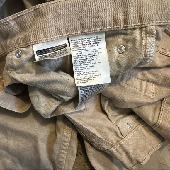 Levi’s 514 Jeans Khaki Tan Staight Fit - Picture 5 of 5